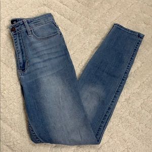 Light was high waist hollister jeans
